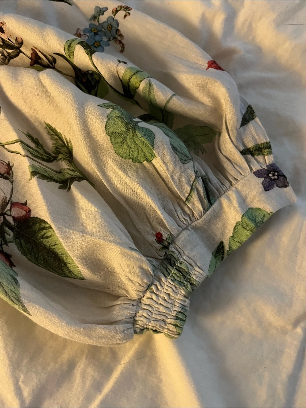 Anthropologie Maeve Mona Linen Maxi Shirtdress size Petite Large - Picture 6 of 10